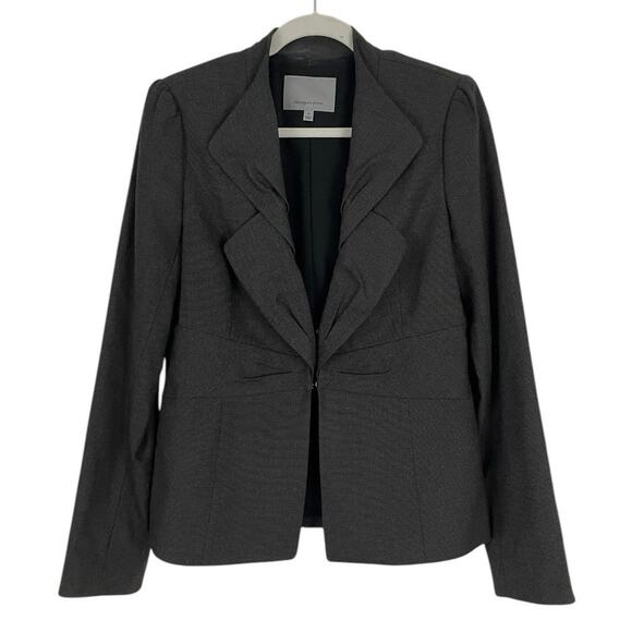 Classiques Entier Grey Double Lapel Button Down Suit Jacket - Picture 6 of 7